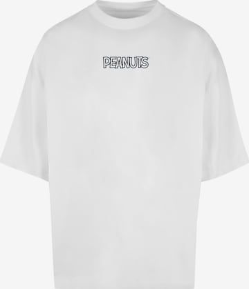 T-Shirt 'Peanuts - Charlie' Merchcode en blanc : devant