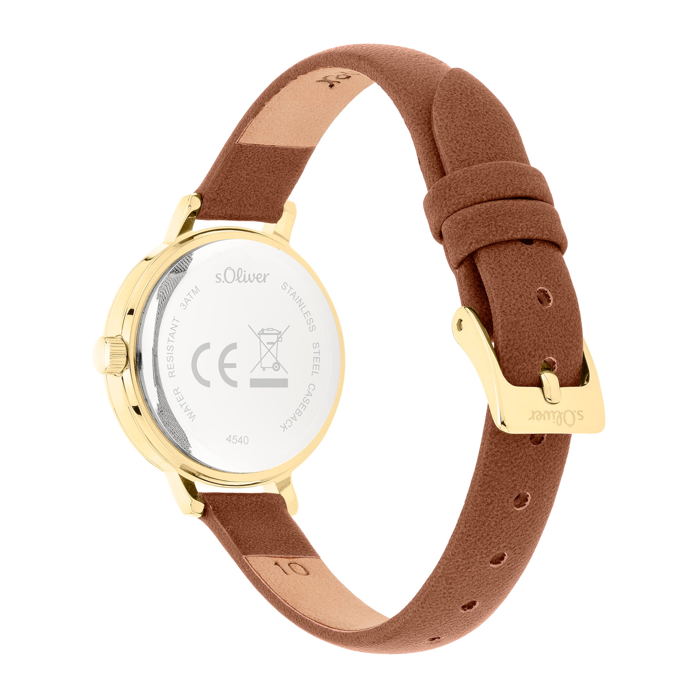 s.Oliver Analoguhr in Gold