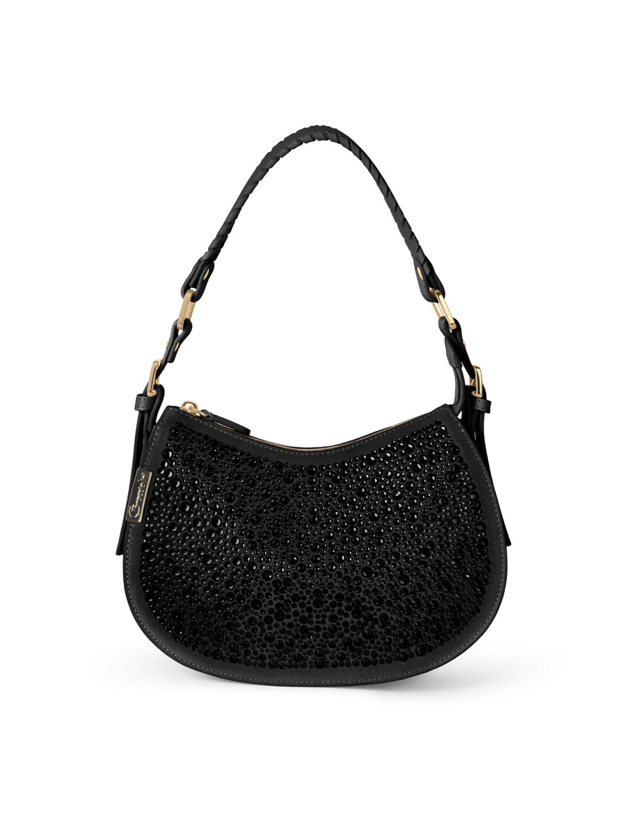 Braccialini - Bolso de hombro 'Ginevra Studs' en negro: frente