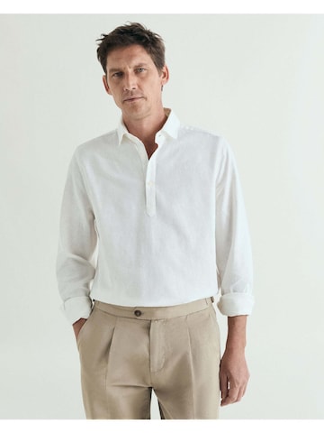 Scalpers Regular fit Overhemd 'Polera' in Wit: voorkant