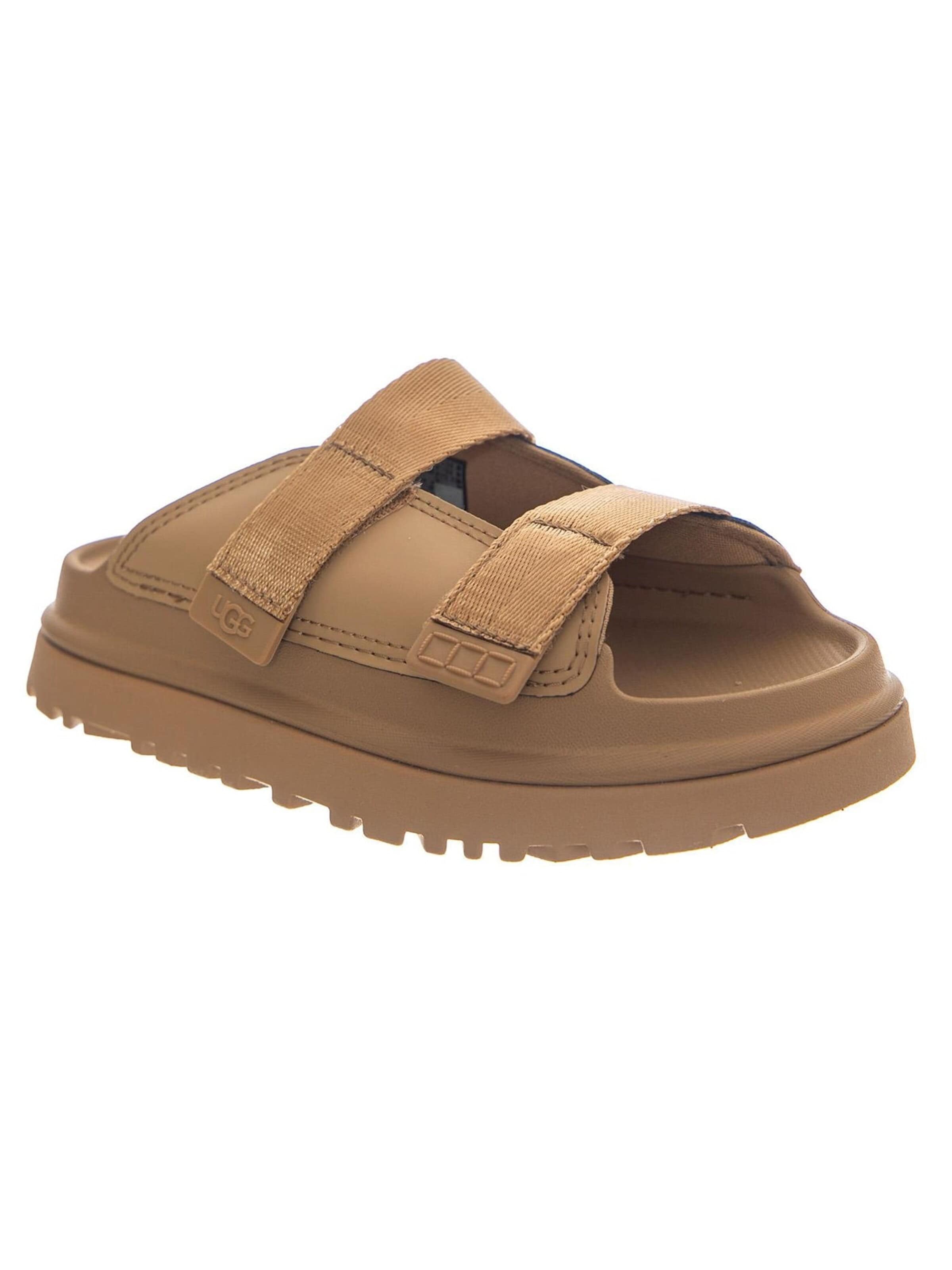 UGG Sandal 'K GOLDENGLOW SLIDE DARK SAND' in Beige