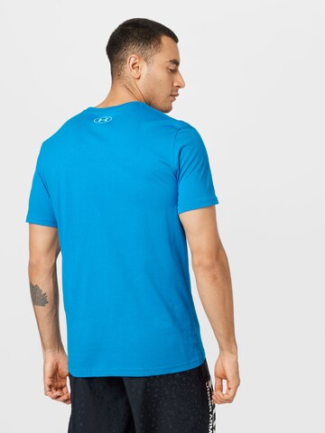 T-Shirt fonctionnel 'Foundation' UNDER ARMOUR en bleu