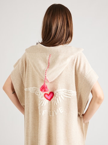 Geacă tricotată 'Selflove' de la Grace pe bej