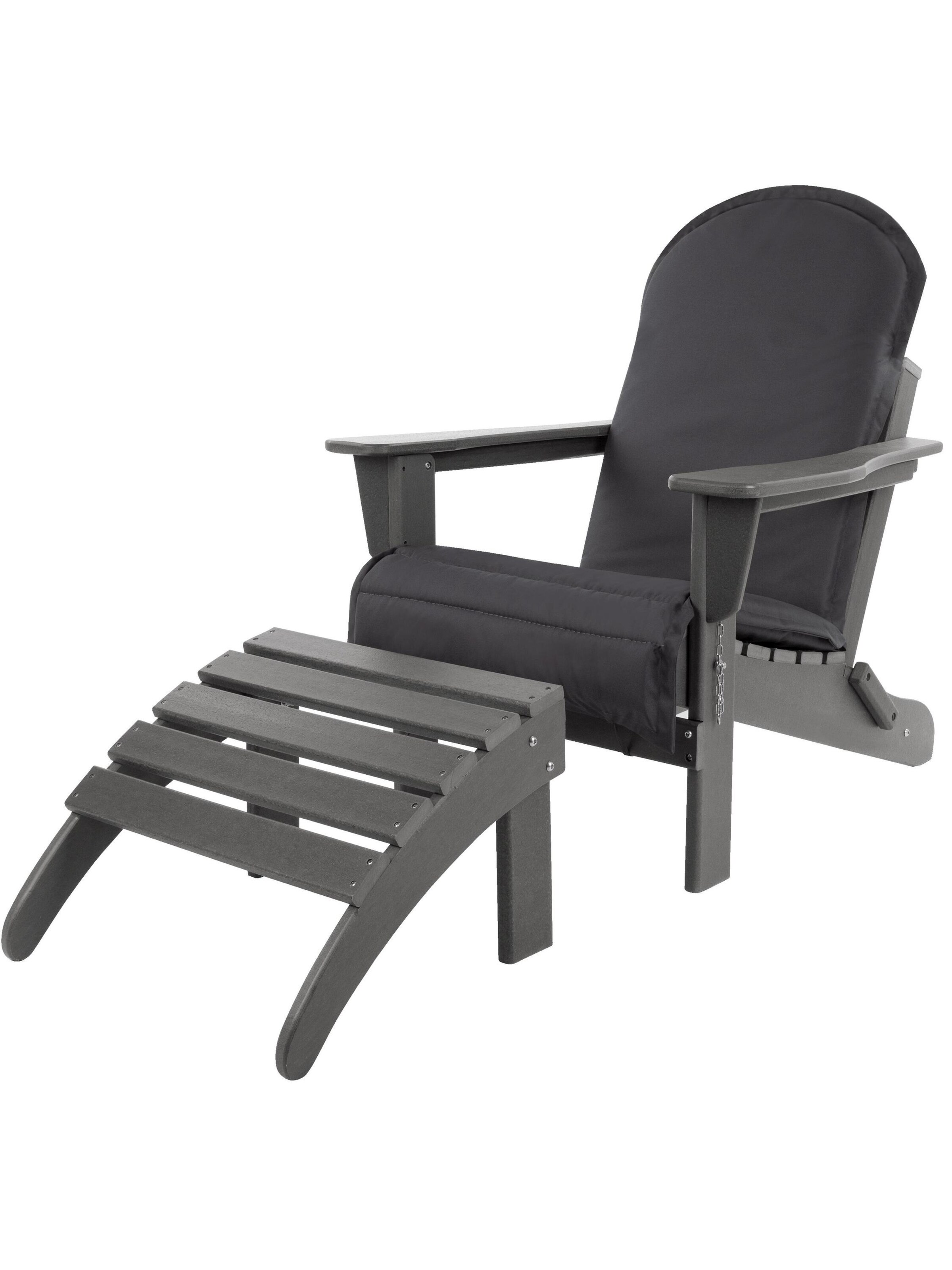 Sièges 'Adirondack' Aspero en noir : devant