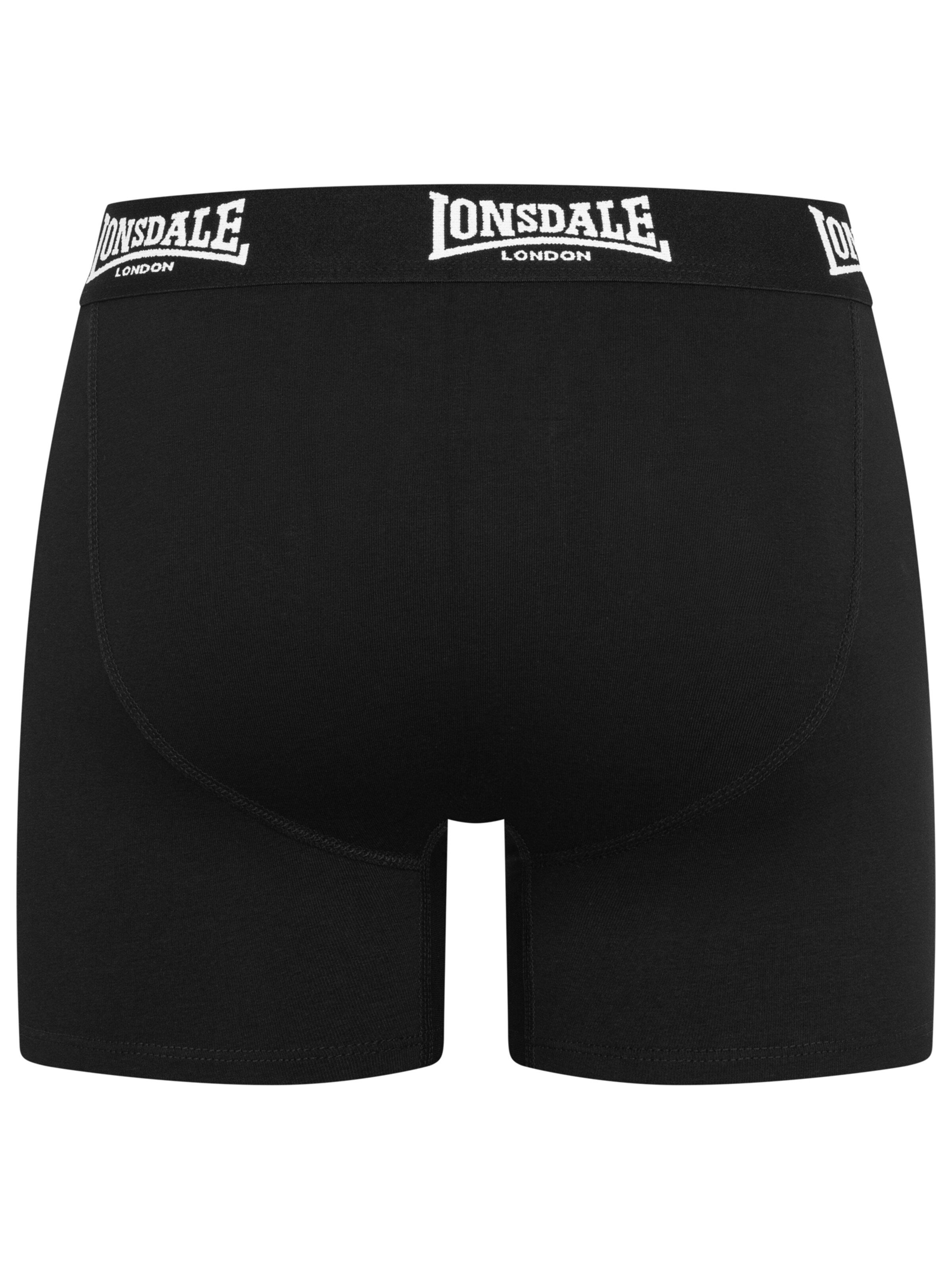 LONSDALE Bokserishortsit värissä musta