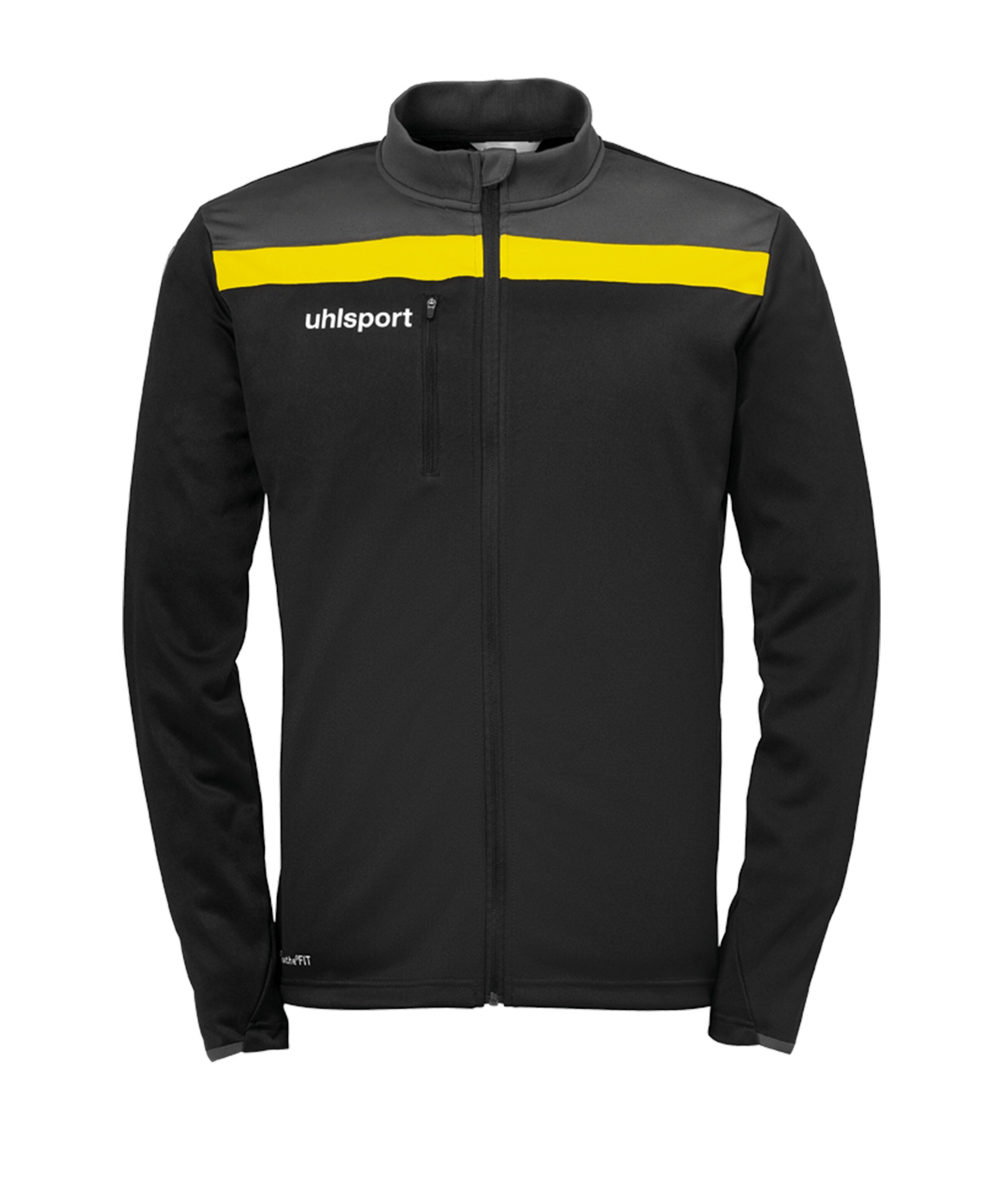 UHLSPORT Trainingsjacke in Schwarz: Vorderseite