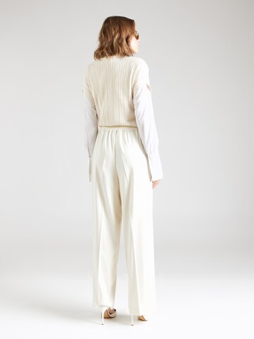 Samsøe Samsøe Loose fit Trousers with creases 'JULIA' in Beige