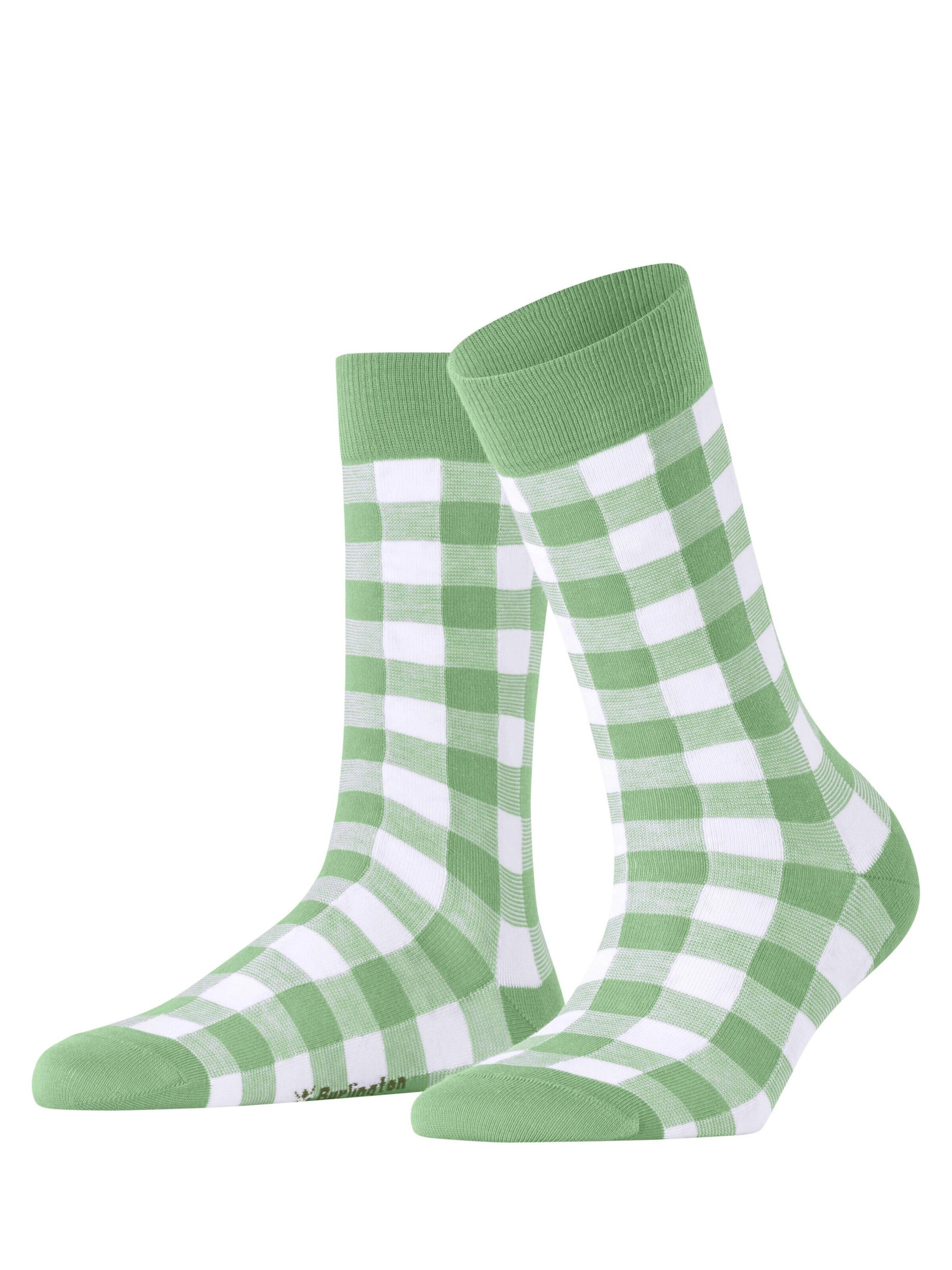 BURLINGTON Socken 'Vichy'‌‌‌‌‌‌‌ in Grün: Vorderseite