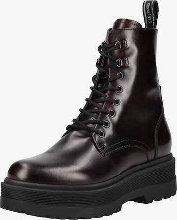 Bottines à lacets 'Manolete Baia' Nero Giardini en rouge : devant