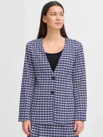 Blazer ' IHKATE CHECLÉ BL2 ' ICHI en bleu