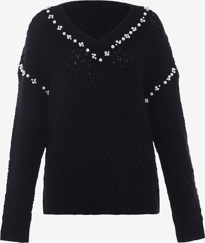 faina Pullover in schwarz / perlweiß, Produktansicht