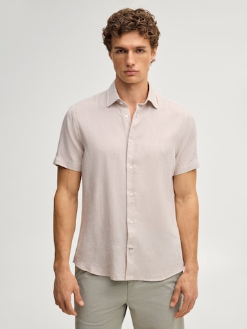 Coupe slim Chemise 'Pit' JOOP! en beige : devant