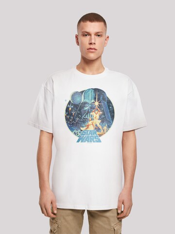 T-Shirt 'Star Wars Vintage Victory' F4NT4STIC en blanc : devant