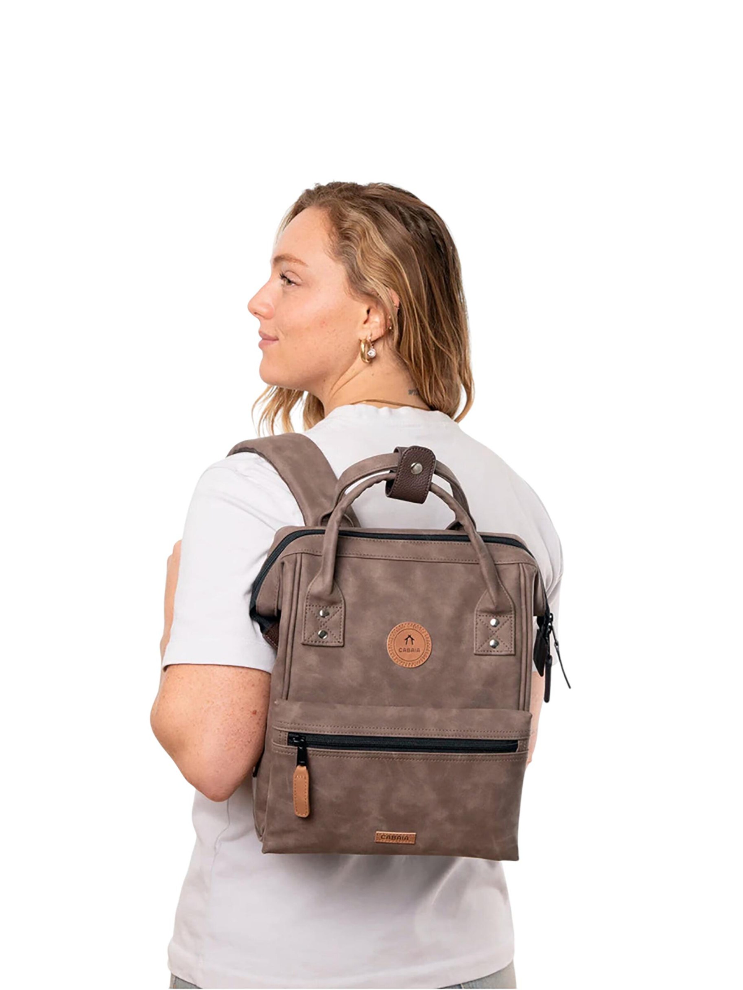 Cabaia Backpack 'Papeete S' in Brown