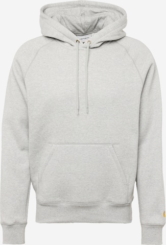 Carhartt WIP Sweatshirt 'Chase' in Grey: front