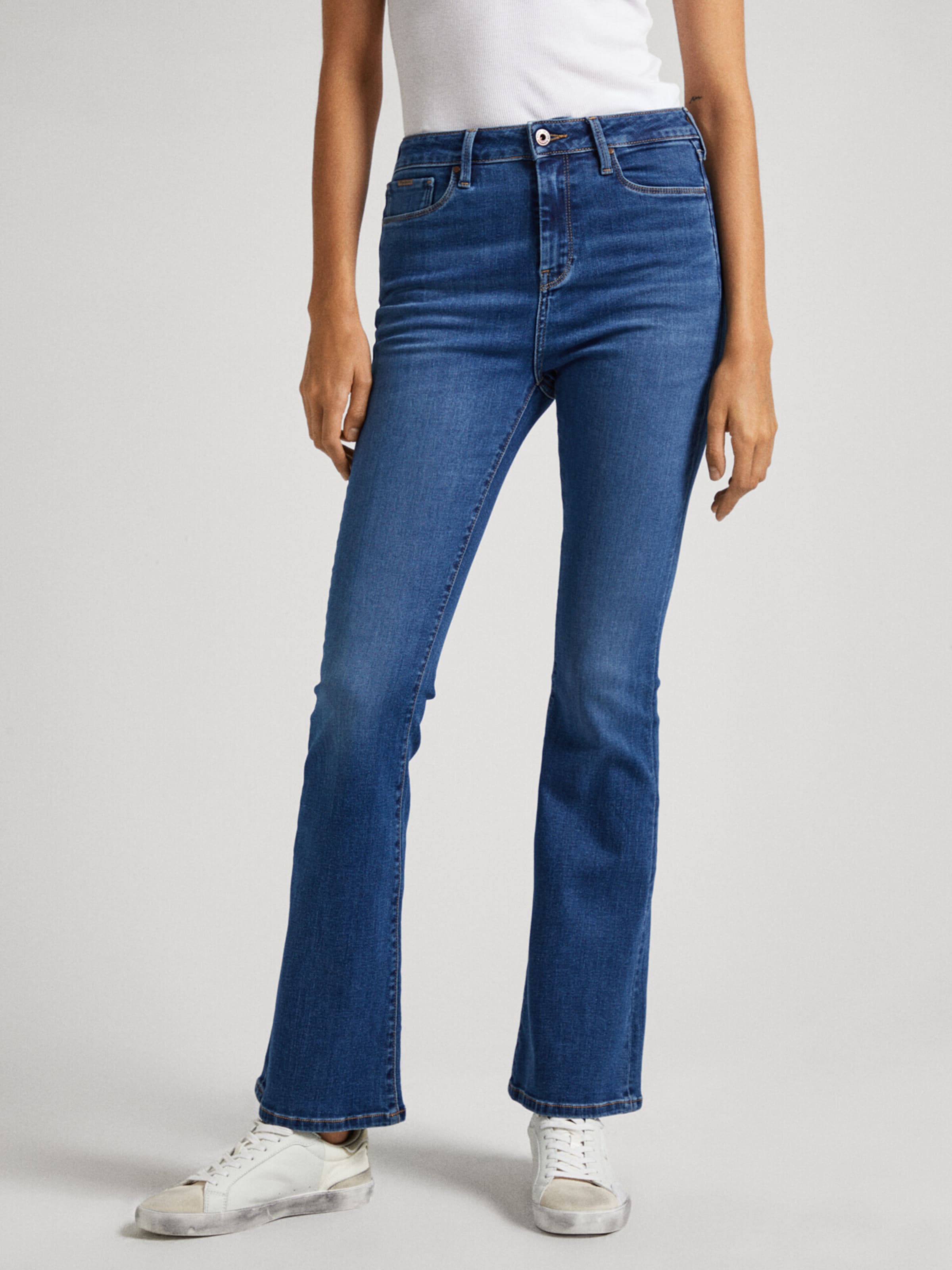 Pepe Jeans Flared Jeans in Blue Denim ABOUT YOU