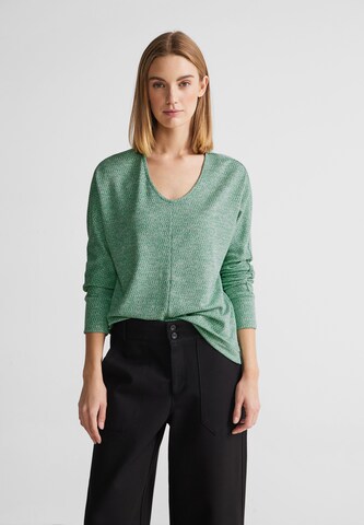 STREET ONE Shirt in Groen: voorkant