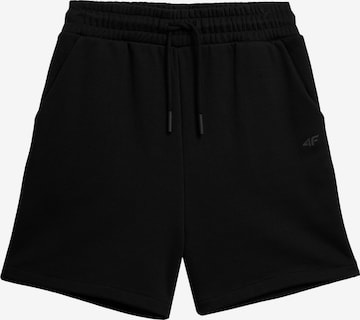 4F - Loosefit Pantalón deportivo 'CAS F199' en negro: frente