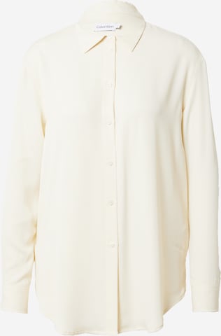 Calvin Klein Blouse in Beige: voorkant