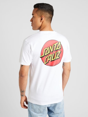 Santa Cruz T-Shirt 'Classic Dot' in Weiß