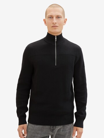 Pull-over TOM TAILOR en noir : devant