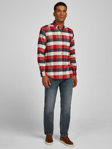 HECHTER PARIS Regular Fit Hemd in Rot