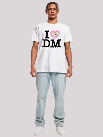 T-Shirt 'Danger Mouse I Love DM' F4NT4STIC en blanc