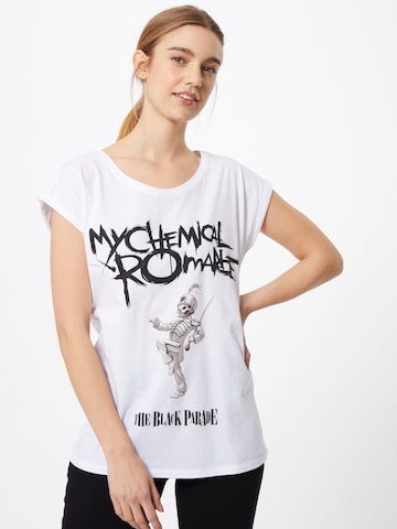 Merchcode - Camisa 'My Chemical Romance' em branco: frente