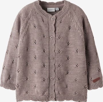 NAME IT Gebreid vest in Beige: voorkant