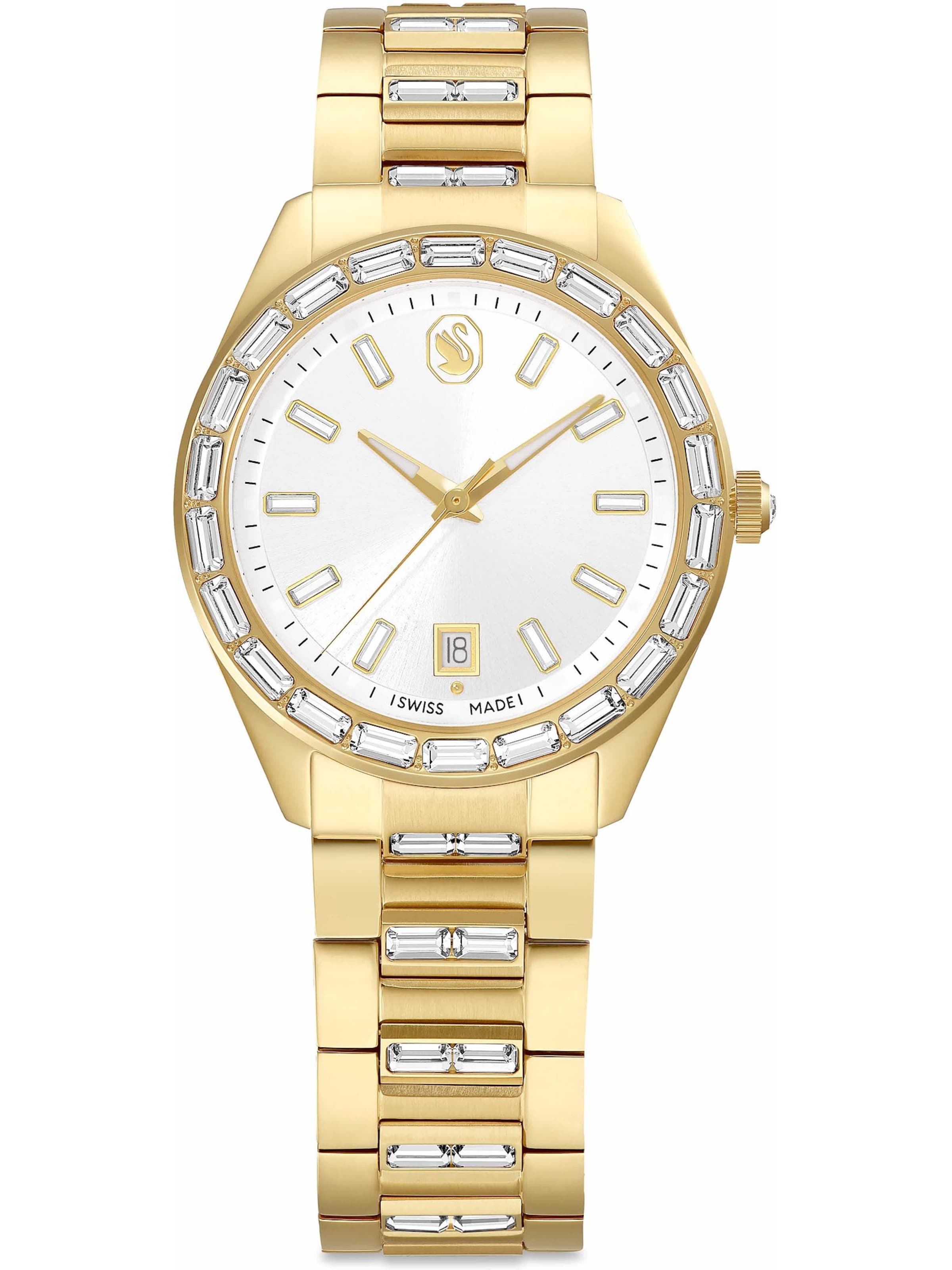 Orologio analogico 'Matrix' di Swarovski in oro: frontale