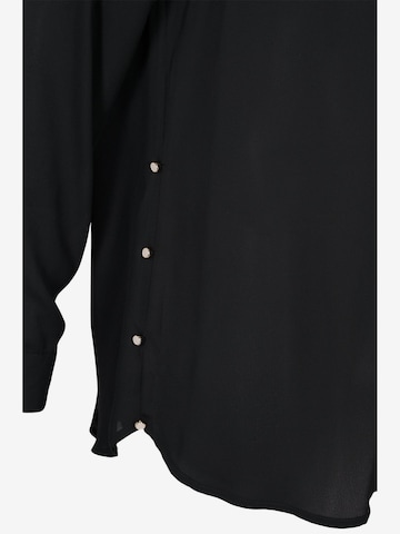 Zizzi Bluse 'MKIT' in Schwarz