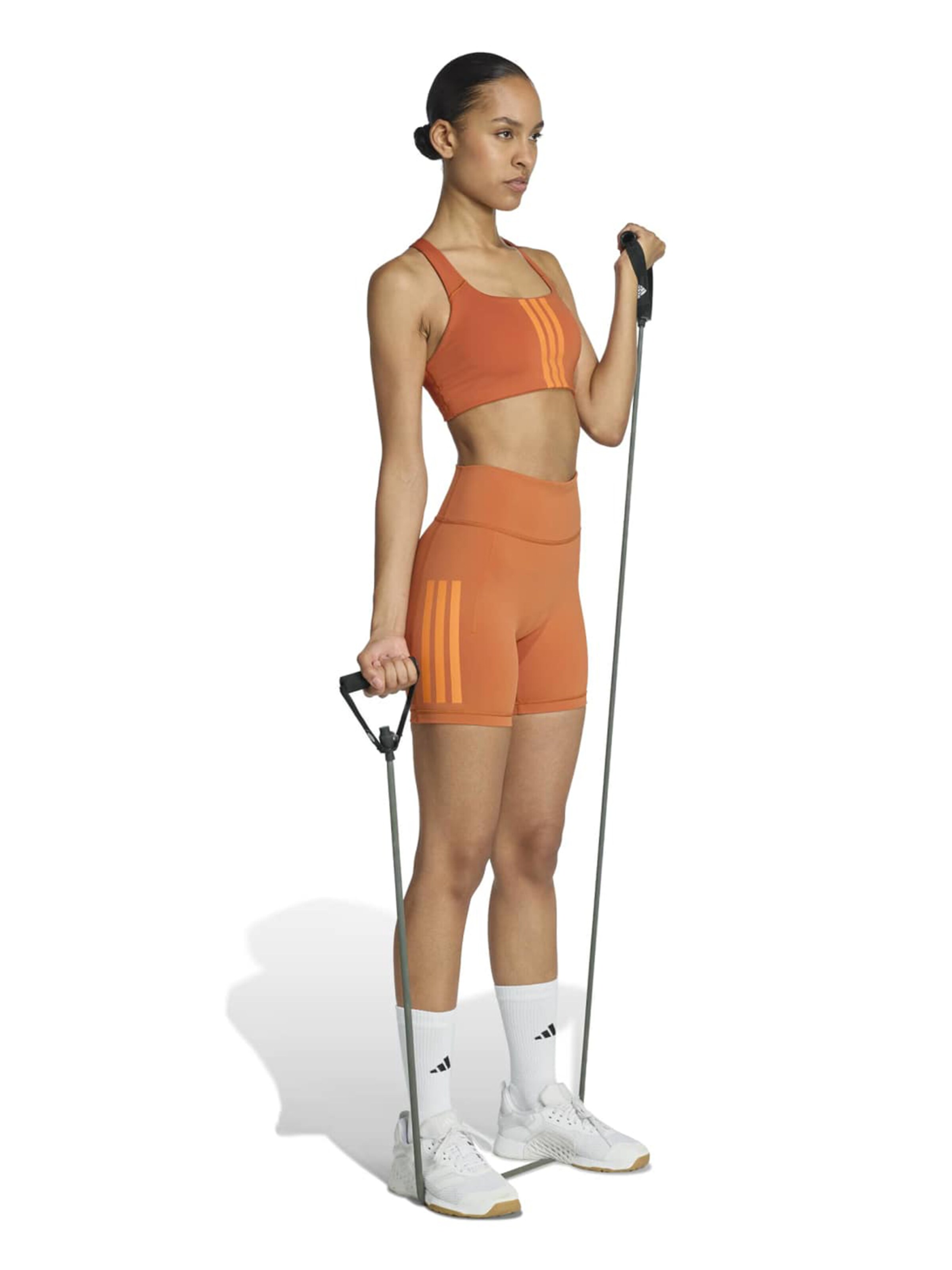 ADIDAS PERFORMANCE Skinny Sports trousers 'OPT' in Orange: front