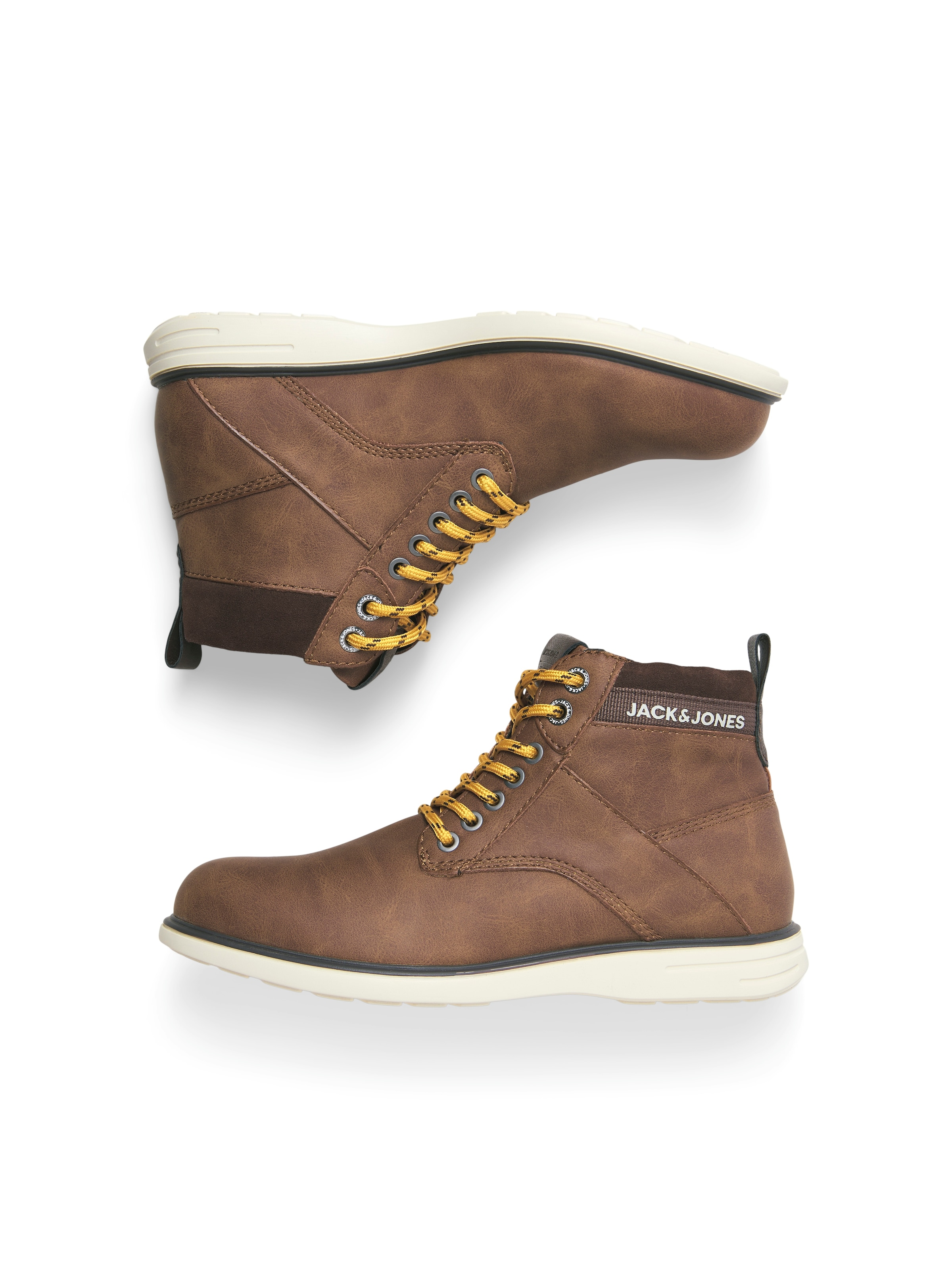 JACK & JONES Lace-up boots 'JFWDenver' in Brown