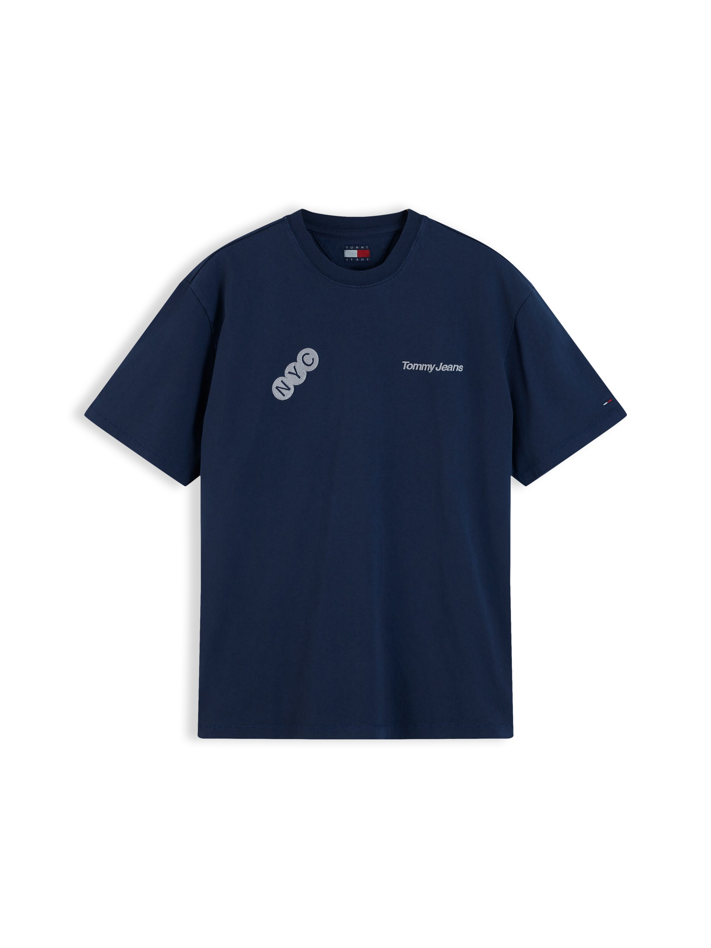 Tommy Jeans T-shirt i XS i marinblå / knallröd / vit, Produktvy