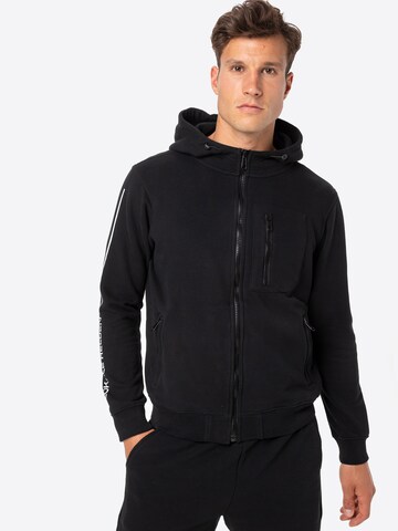 Herrlicher Sweatshirt 'Morris' in Black: front