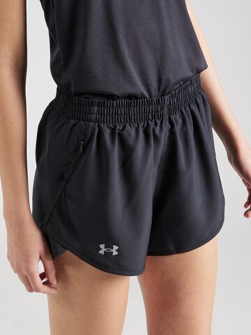 UNDER ARMOUR Regular Sportbroek 'Fly-By 3' in Zwart