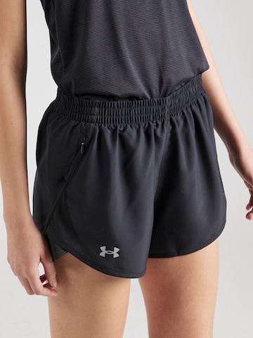 UNDER ARMOUR Regularen Športne hlače 'Fly-By 3' | črna barva