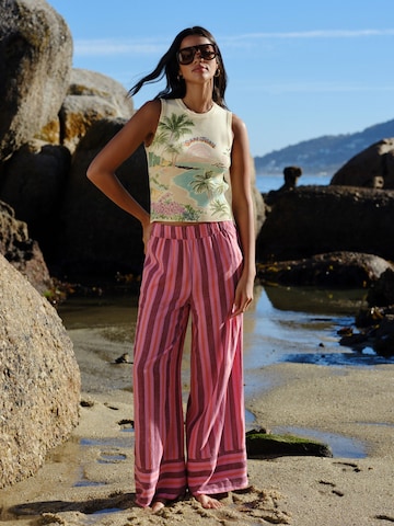 Next Wide Leg Hose in Pink