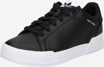 Sneaker low 'Court Tourino' de la ADIDAS ORIGINALS pe negru: față