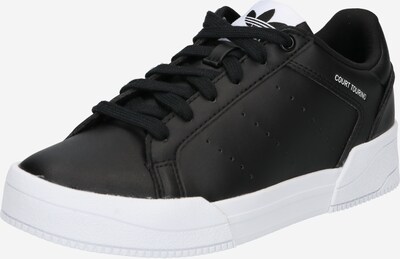 ADIDAS ORIGINALS Baskets basses 'Court Tourino' en noir / blanc, Vue avec produit