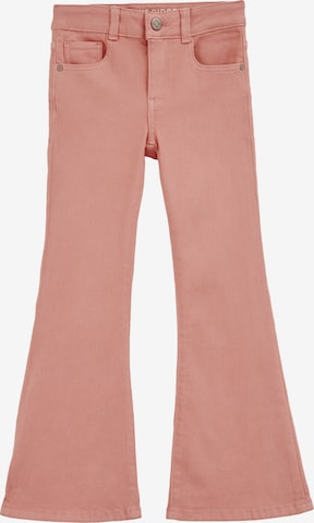 WE Fashion Rozkloszowany krój Jeansy w kolorze pomarańczowy: przód