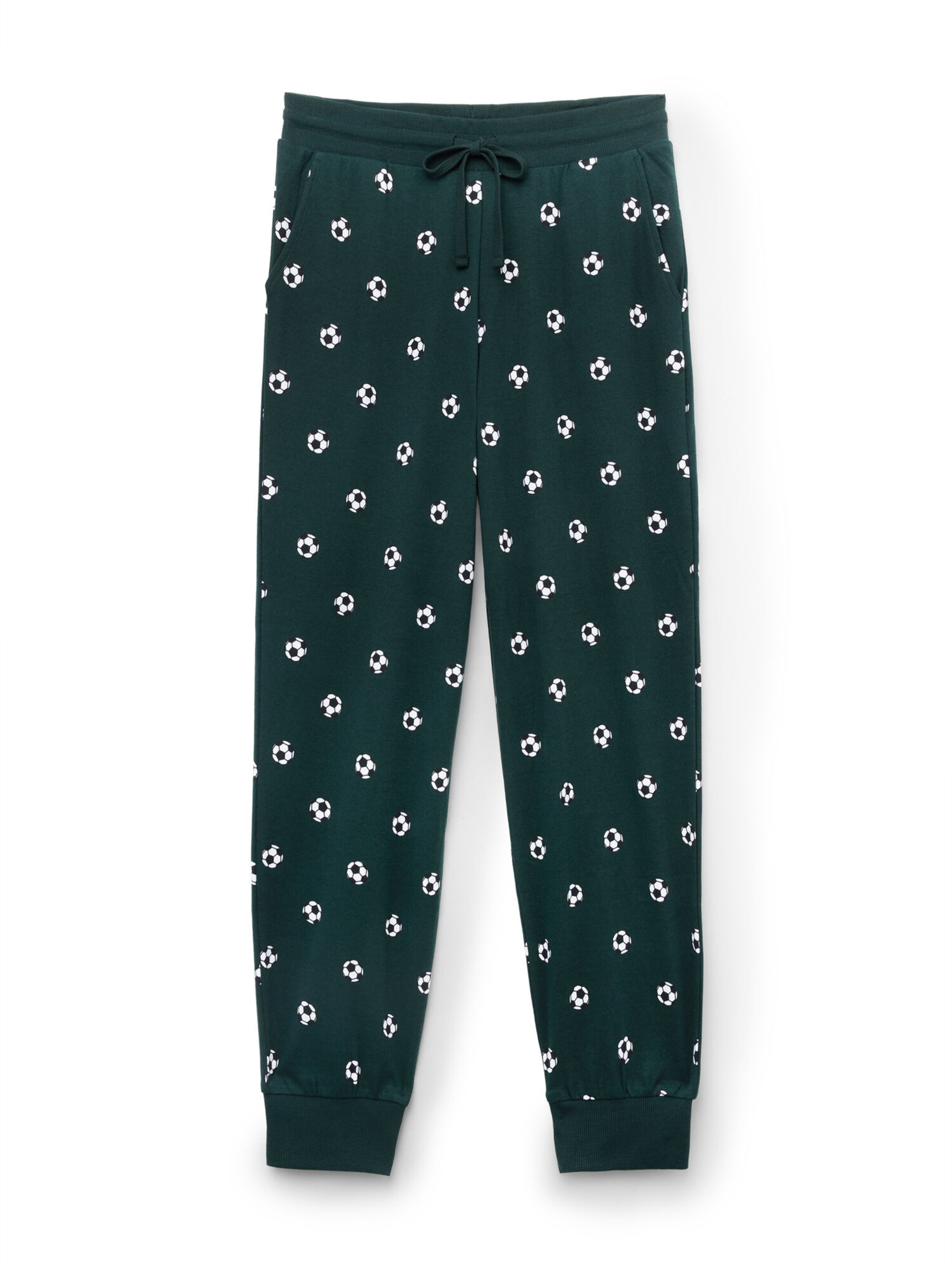 Tezenis Pajama Pants in Green: front