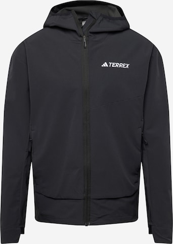 juoda ADIDAS TERREX Laisvalaikio striukė 'Multi Softshell': priekis