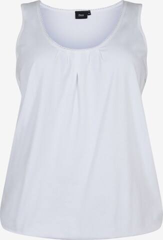 Zizzi - Top 'Polly' em branco: frente