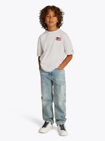TOMMY HILFIGER - Camisola 'FLAG' em cinzento: frente