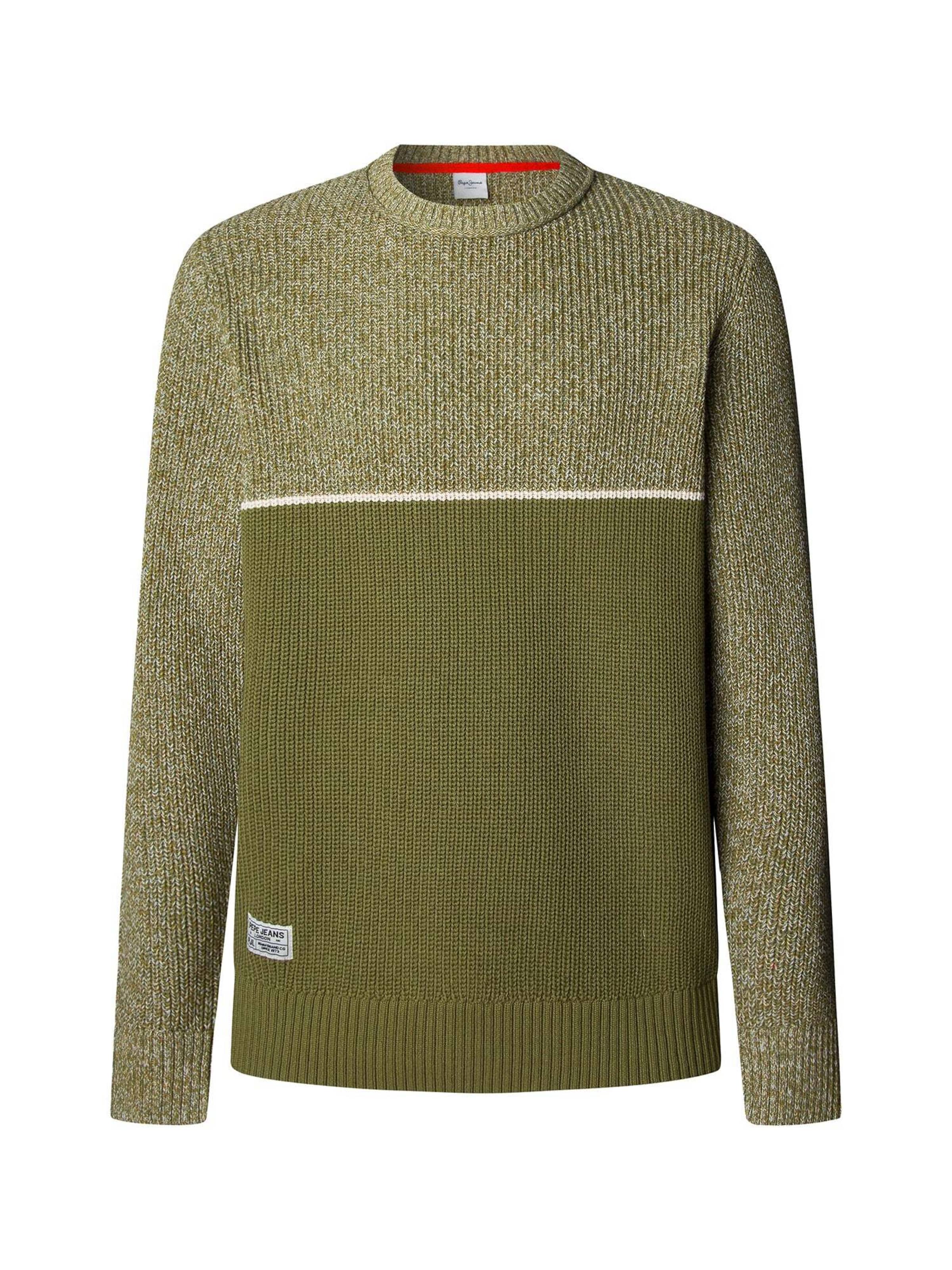 Pepe Jeans Trui 'Penn' in Groen: voorkant