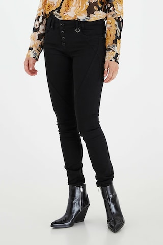PULZ Jeans Skinny Jeans 'PZANNA' in Black: front