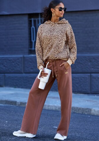 BUFFALO Loosefit Kalhoty – hnědá