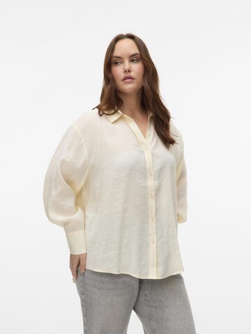 Vero Moda Curve Bluse 'Queeny' i hvid