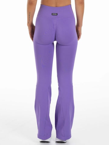 évasé Pantalon de sport 'Altum' Divina en violet